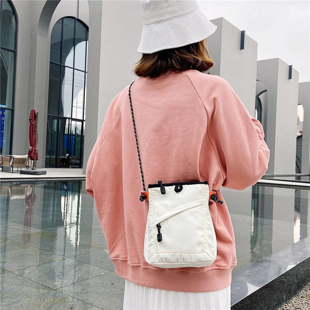 New Fashion Mini Waterproof Travel Messenger Bag | Unisex Small Square Split Leather Crossbody Handbag with Hasp Closure Luxegan