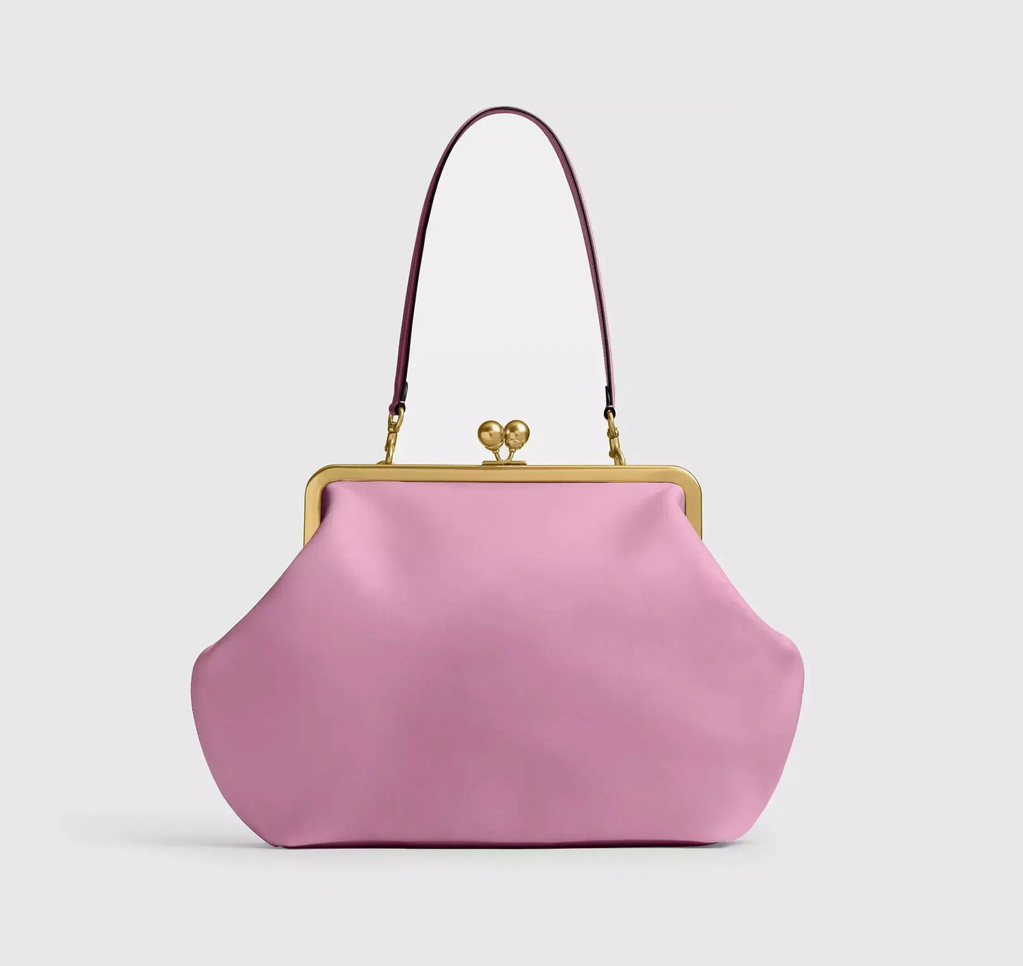 Famous Brand Runway Frame Shell Handbag | Sophisticated "Kiss Lock" Silhouette | Elegant Exquisite Trend Shoulder Bag | "Dignified" High-Performance Large Clip Accessory for Radiant Versatile Styling Luxegan