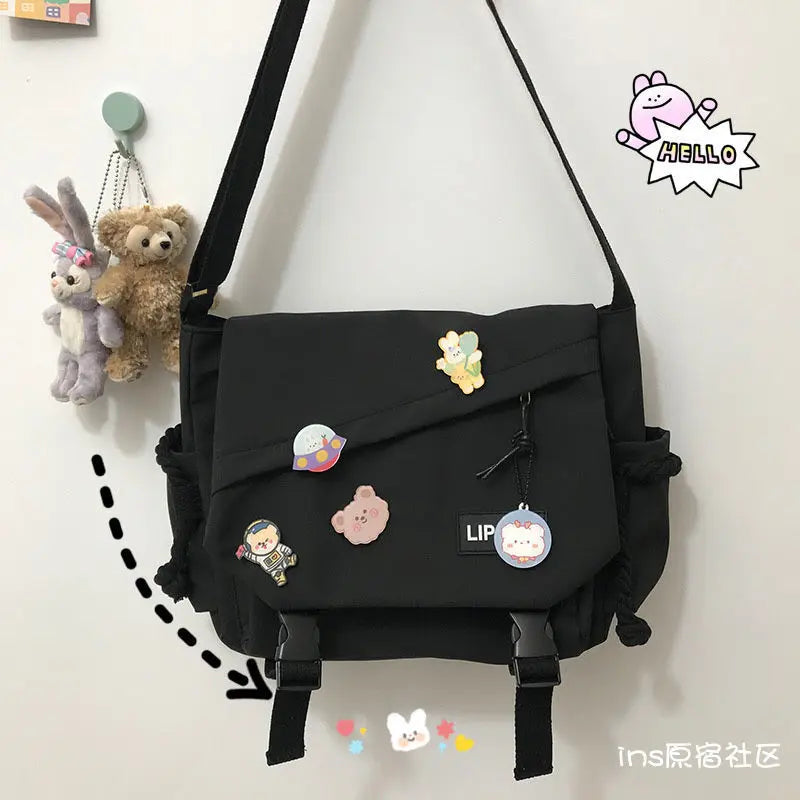 Canvas Diagonal Cross Bag | Youth Fashion Casual Shoulder Bag & Messenger Bag Luxegan