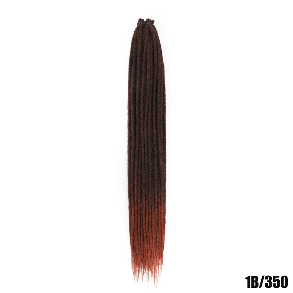 Synthetic Dreadlock Extensions – Handmade Crochet Hair 24" & 36" Luxegan