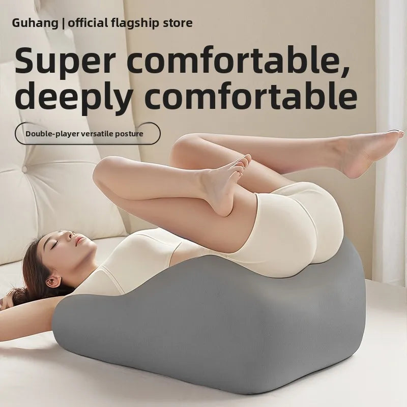 Portable Inflatable Leg Wedge Pillow | Sophisticated "Travel & Camping" Support Silhouette | Elegant PVC Elevation Knee Cushion | "Dignified" High-Performance Bedding Essential for Radiant Versatile Styling Luxegan
