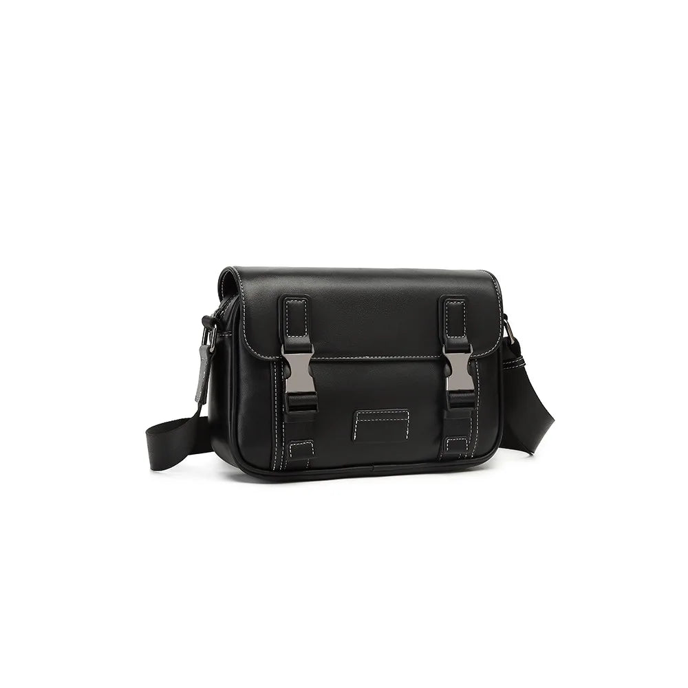 Luxury Classic PU Leather Crossbody Box Bag for Men Luxegan