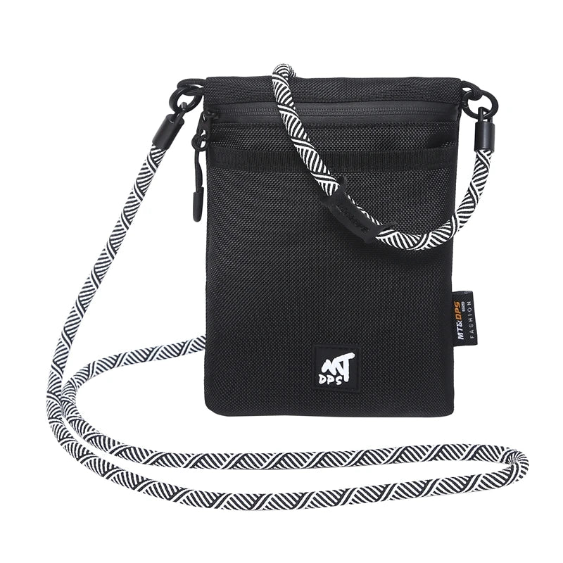 Original Design Nylon Cloth Messenger Bag | New Portable Mobile Phone Bag | Unisex Simple Shoulder Satchel with String Closure Luxegan