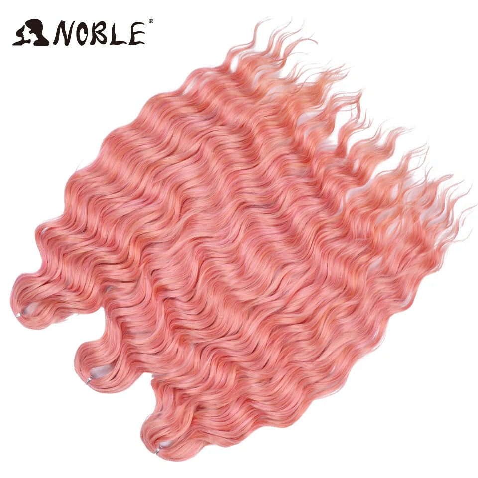 Synthetic Anna Curl Water Wave Crochet Braiding Hair – 24 Inch | 300g | 60 Strands | 88 Ombre & - view 87