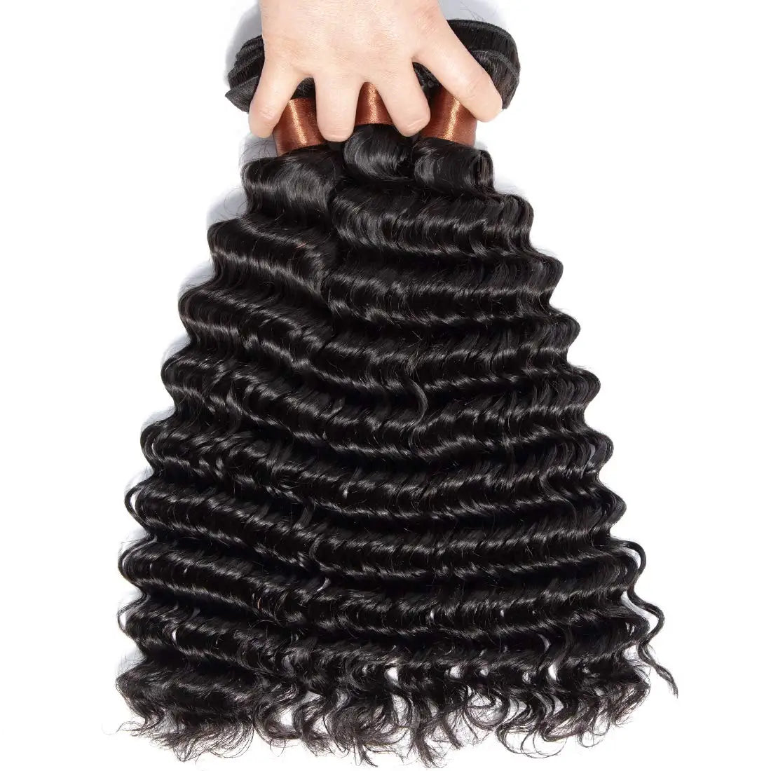 12A Deep Wave Malaysian Human Hair Bundles | Sophisticated "Deep Curly" Weave Extensions | Elegant - view 4