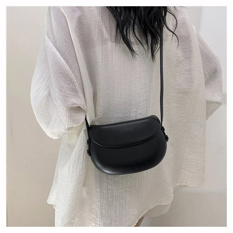 New Trendy Single-shoulder Crossbody Bag for Women | High-end Feel and Versatile Commuting Saddle Bag | Niche Design Luxegan