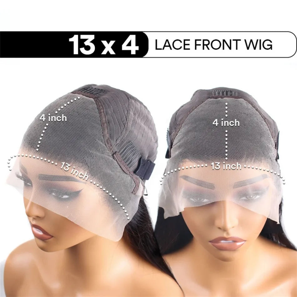 36-Inch Chocolate Brown Straight HD Lace Wig | Sophisticated 250% Density 13x6 & 13x4 Frontal | Elegant "100% Brazilian Remy" Silhouette | "Dignified" Pre-Plucked Curved Part Human Hair for Radiant Versatile Styling Luxegan