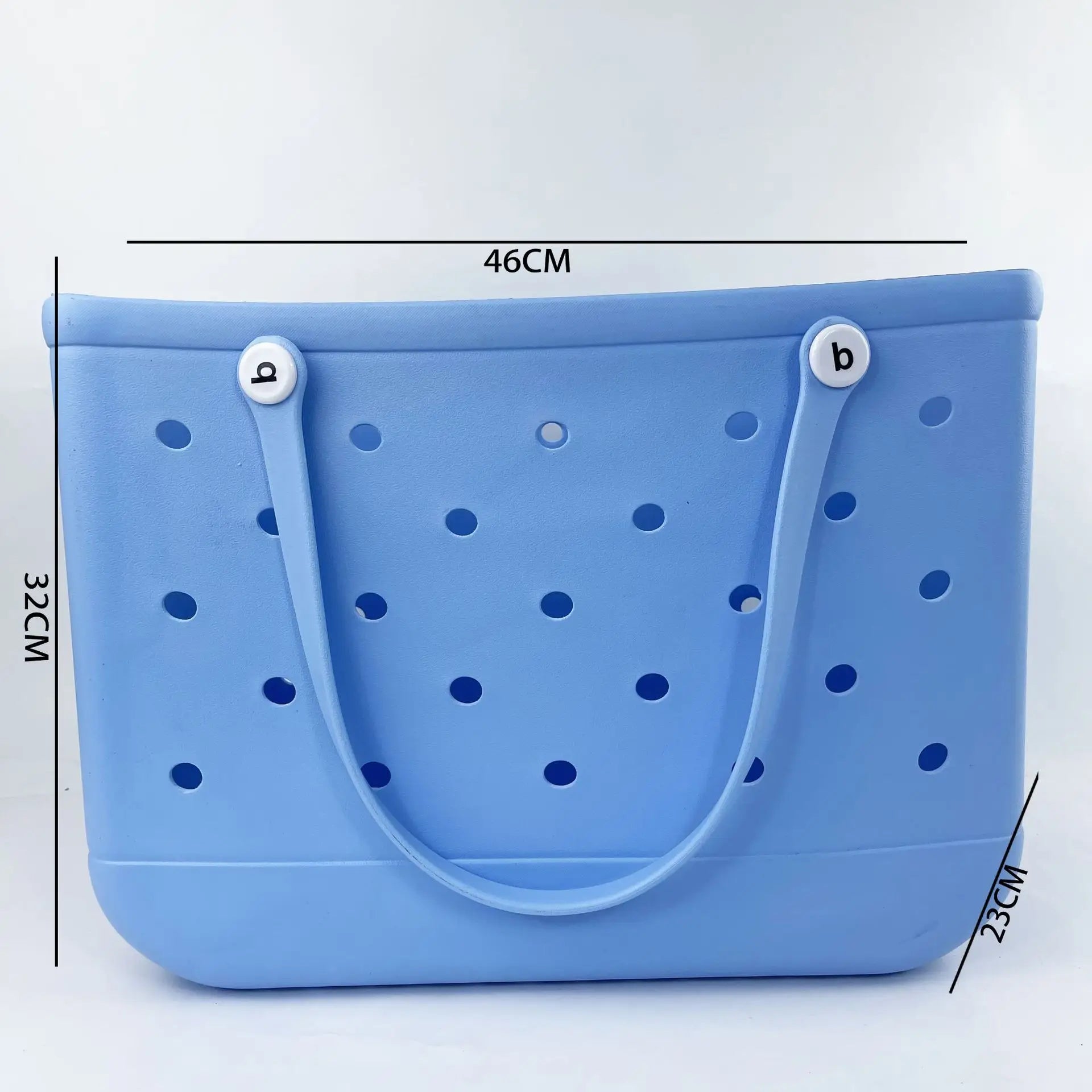 Beach EVA Bogg Bag | Rubber Waterproof Travel Tote Bag & Washable Handbag (For Sports, Beach, Market & Pool) Luxegan