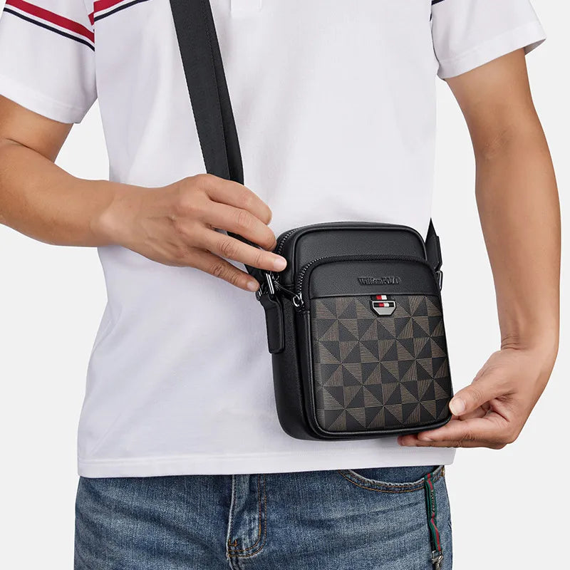 Genuine Leather Fashionable Printed Small Backpack | Casual Shoulder Bag Clutch Luxegan