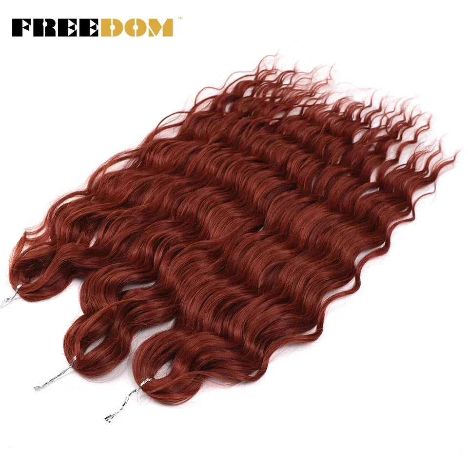 FREEDOM Synthetic Water Wave Crochet Braiding Hair 24 Inch – Ombre & Multi-Tone | 88 Colors | 300g - view 14
