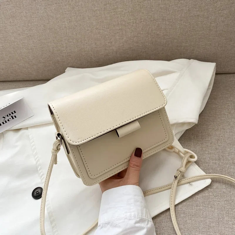 Fashion Brand Women's Small Crossbody Bag | Lightweight PU Leather Messenger Bag (Flap Handbag Purse, Summer Travel Bag for Female) Luxegan
