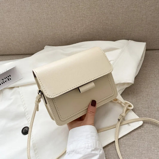 Fashion Brand Women's Small Crossbody Bag | Lightweight PU Leather Messenger Bag (Flap Handbag Purse, Summer Travel Bag for Female) Luxegan