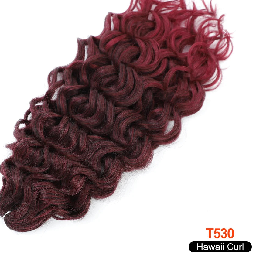 Deep Wave Twist Crochet Hair | Ombre Afro Curls Braiding Extensions | 18–24 Inches Luxegan
