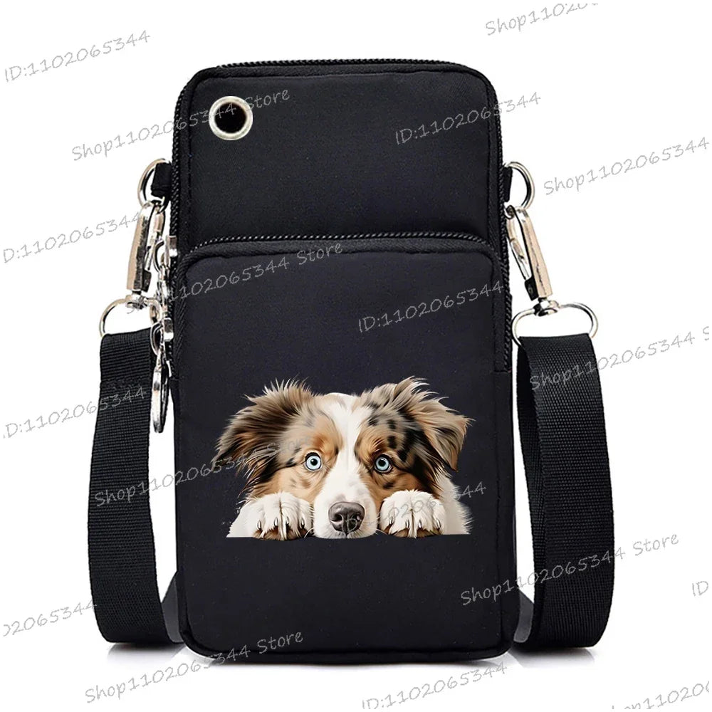 3D Dog Print Mini Bag | Unisex Crossbody & Shoulder Purse Luxegan