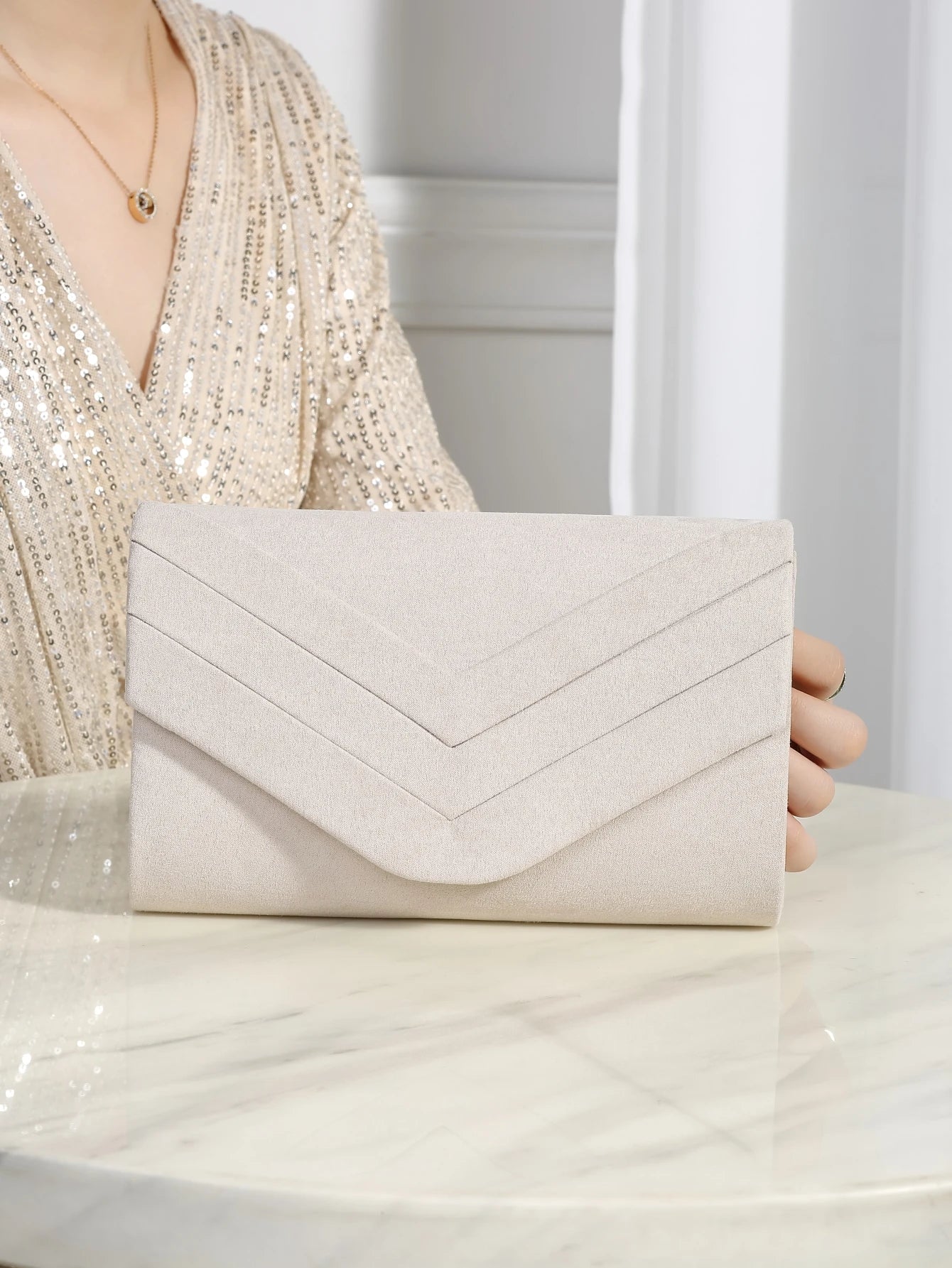 Luxury Evening Bag | Elegant & Quiet Luxurious Metal Trimmed Velvet Bag Luxegan