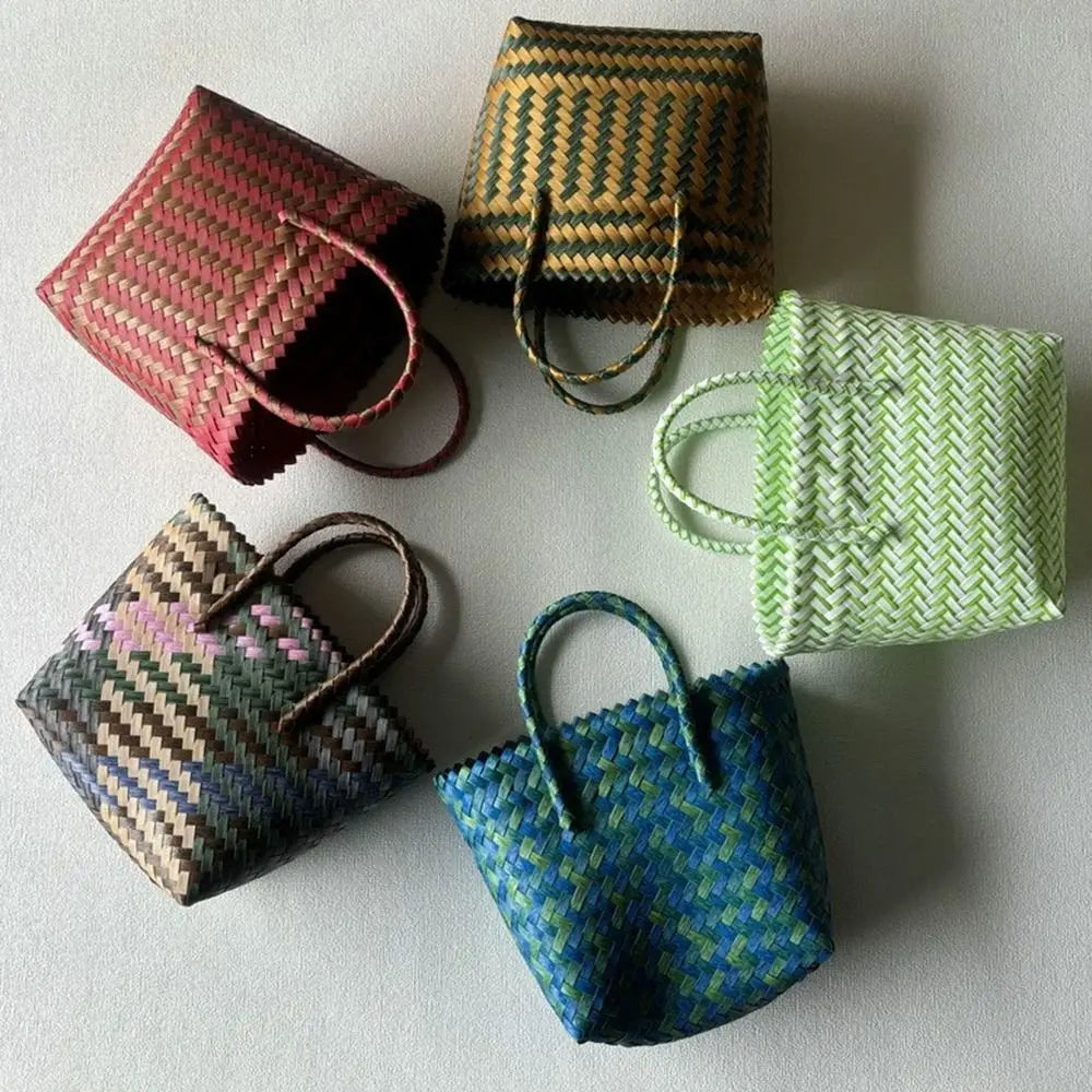 Handmade Woven Beach Basket | Large Capacity Shoulder Bag Luxegan