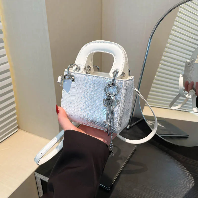 Fashion Classic Women's Mini Handbag | Small Square Bag & Serpentine Crossbody Luxegan