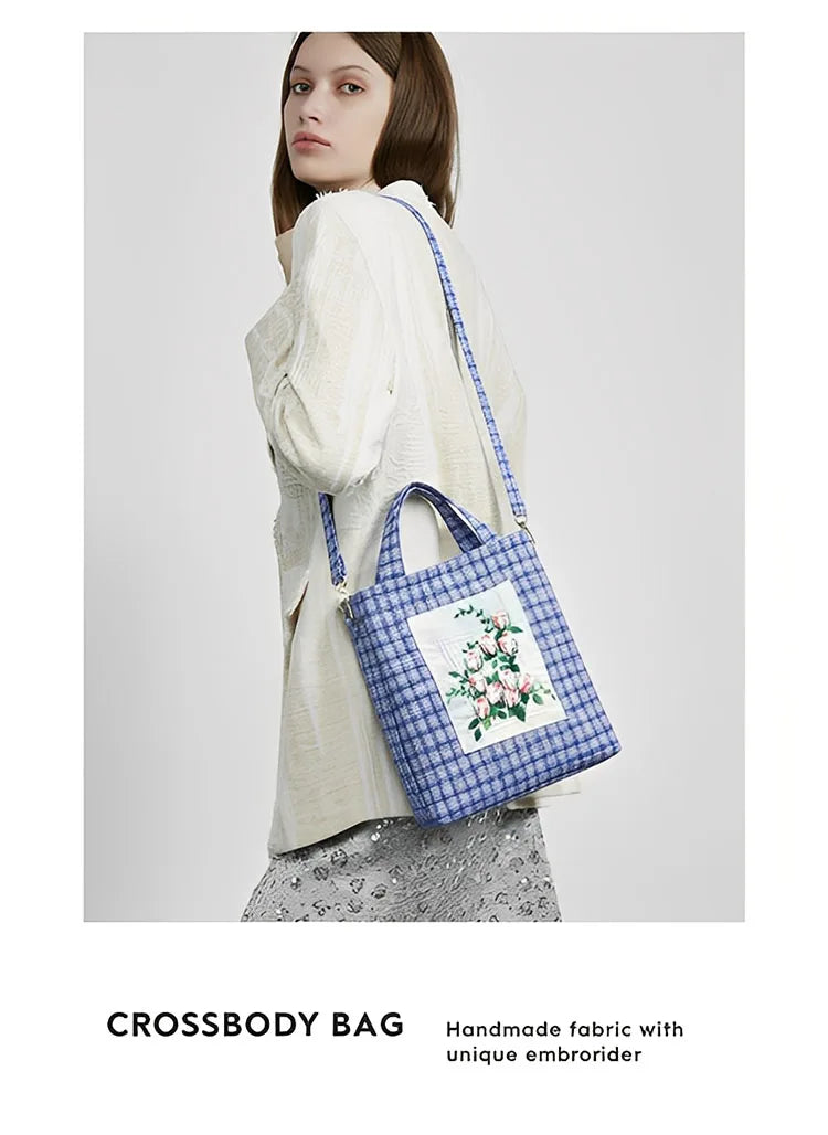 Women's Shoulder Bag Luxury Handbag Chinese Intangible Cultural Heritage | Three-dimensional Embroidery Tote Crossbody Bag Lady Luxegan