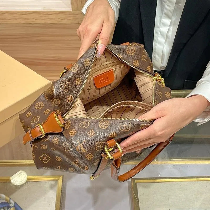 Ladies' Light Luxury Handbag | New High-End Designer Retro Handbag & Large Capacity Crossbody Bag Luxegan