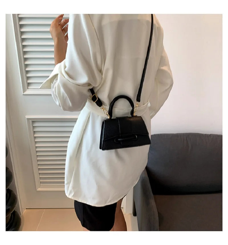 New Fashion Women's Bag | High-Quality PU Leather Shoulder & Crossbody Bag (Small Square Bag) Luxegan