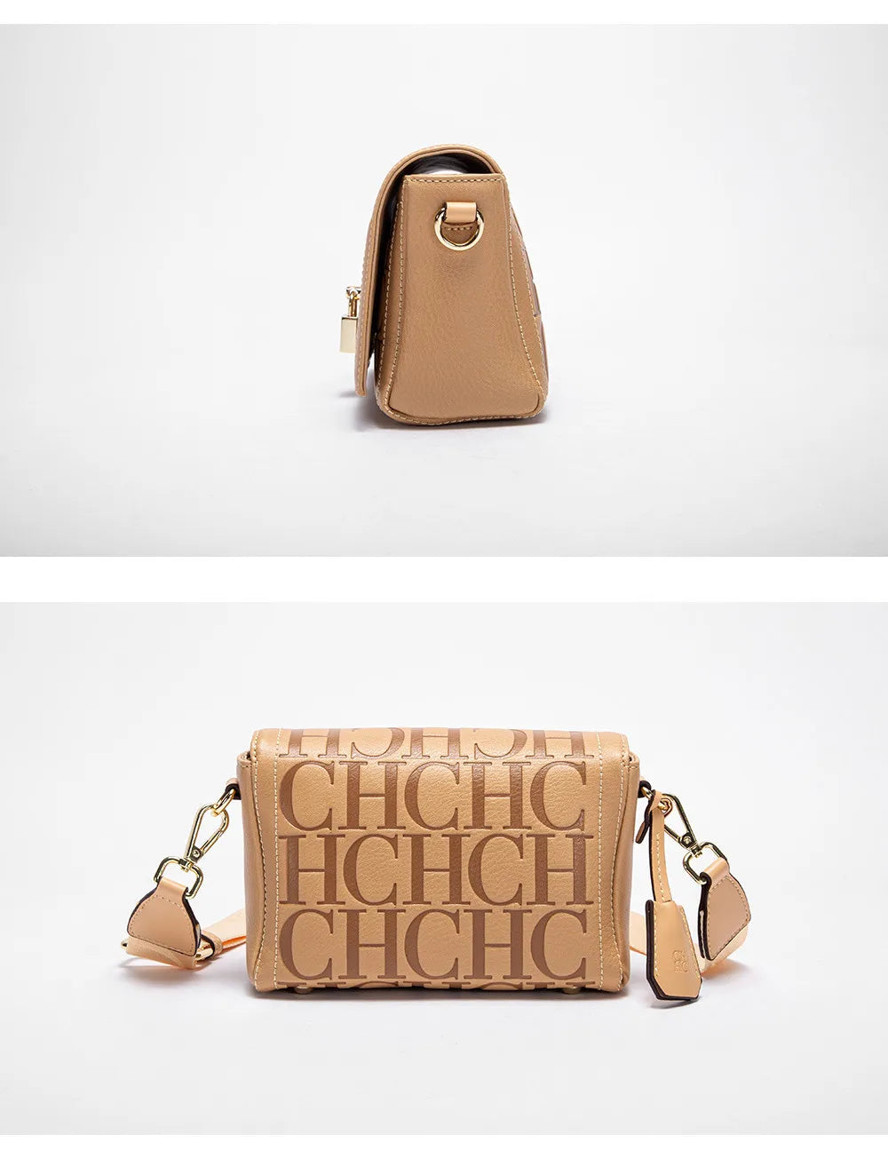 Fashion Design Metal Buckle Women's Shoulder Bag | Luxury Brand Solid Colour Printed Head Bag (Casual Crossbody for Parties) Luxegan