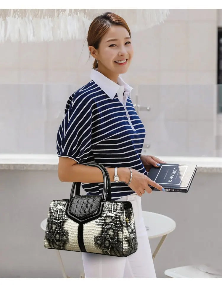 High Quality Crocodile pattern Shoulder Bags | Large Capacity Handbags and Purses women Messenger Bags | Casual Fashion Handbag Sac Luxegan