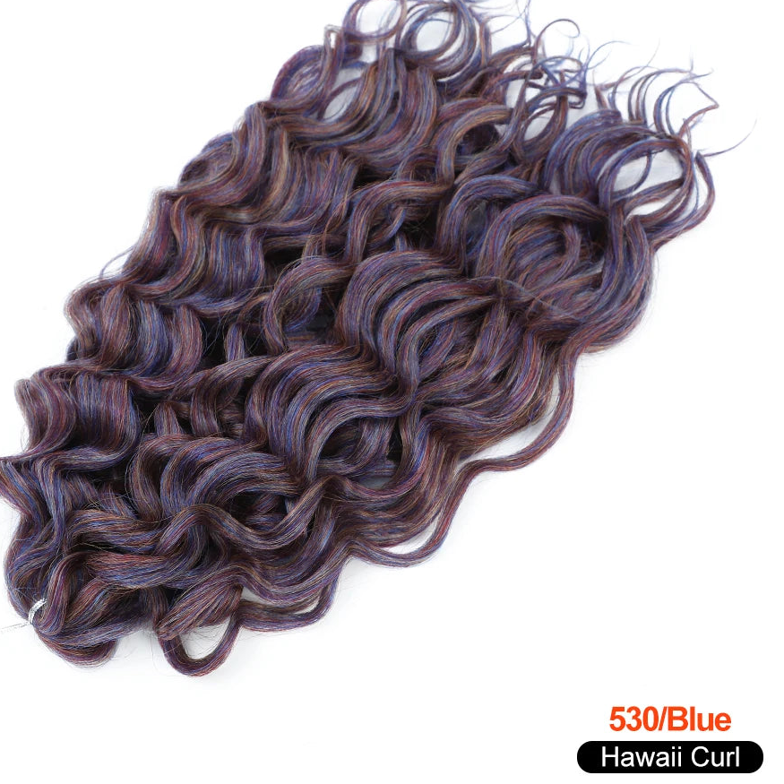 Deep Wave Twist Crochet Hair | Ombre Afro Curls Braiding Extensions | 18–24 Inches Luxegan