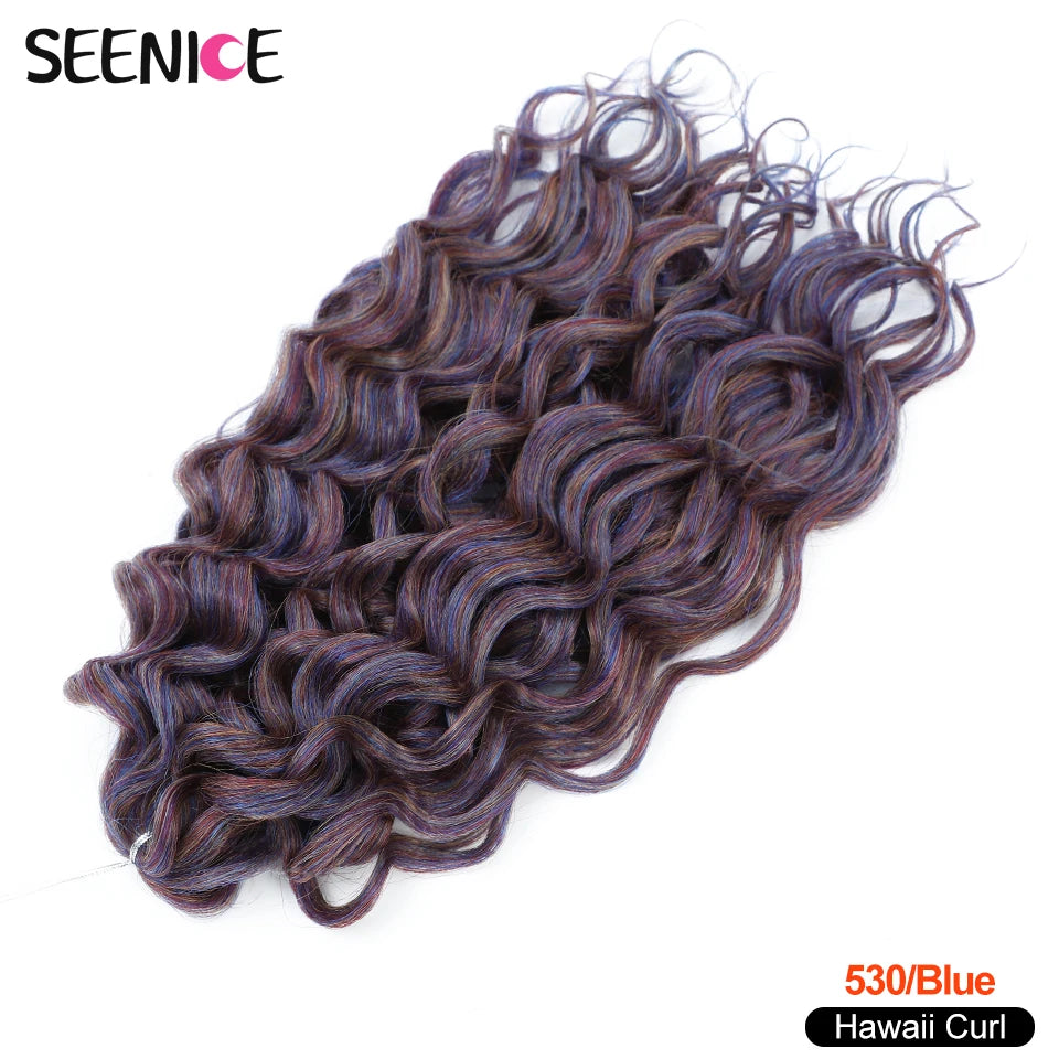 Afro Curls Deep Wavy Twist Crochet Hair Extensions – Ombre Synthetic Braiding Hair for Women - view 15