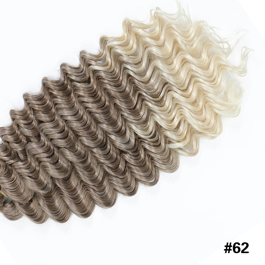 Afro Curly Deep Wavy Twist Synthetic Crochet Hair – 24 Inch | Ombre & Solid Colors | 3–9 Pack - view 15