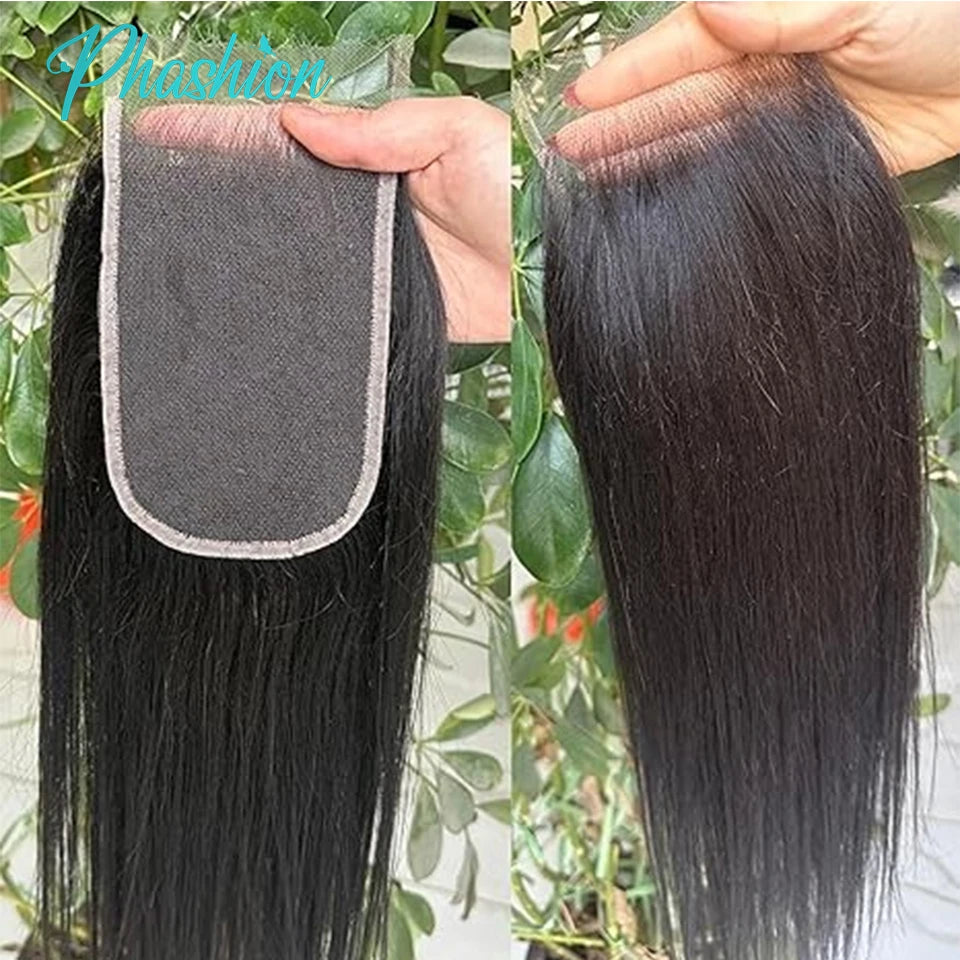 Phashion 4x6 2X6 Real HD Lace Only Deep Parting Straight Hair Ultra-thin Swiss Lace Closure Tiny Knots 100% Human Hair On Sale