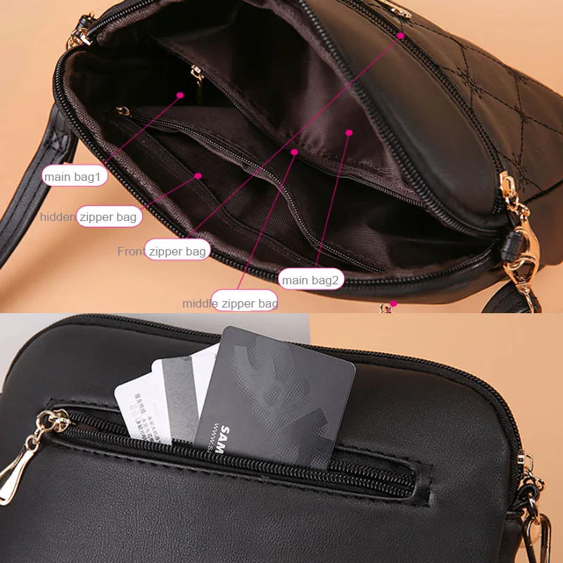 Simple Embroidered Shoulder Bag | Heart Crossbody & Handbag Luxegan