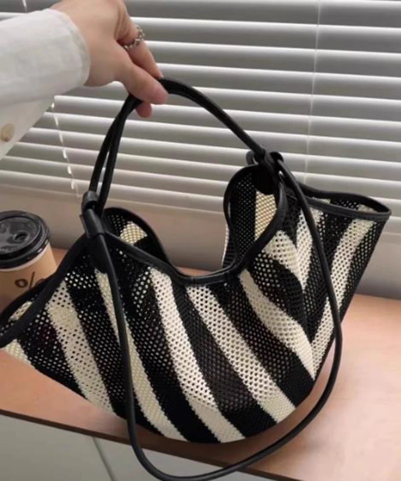 Bohemian Handmade Grass Woven Crossbody | "Lazy Style" Forest Dumpling Bun Bag | Luxury Straw Beach Handbag with Diamond Accents | Versatile Vacation Flap Bag (Model H87) Luxegan