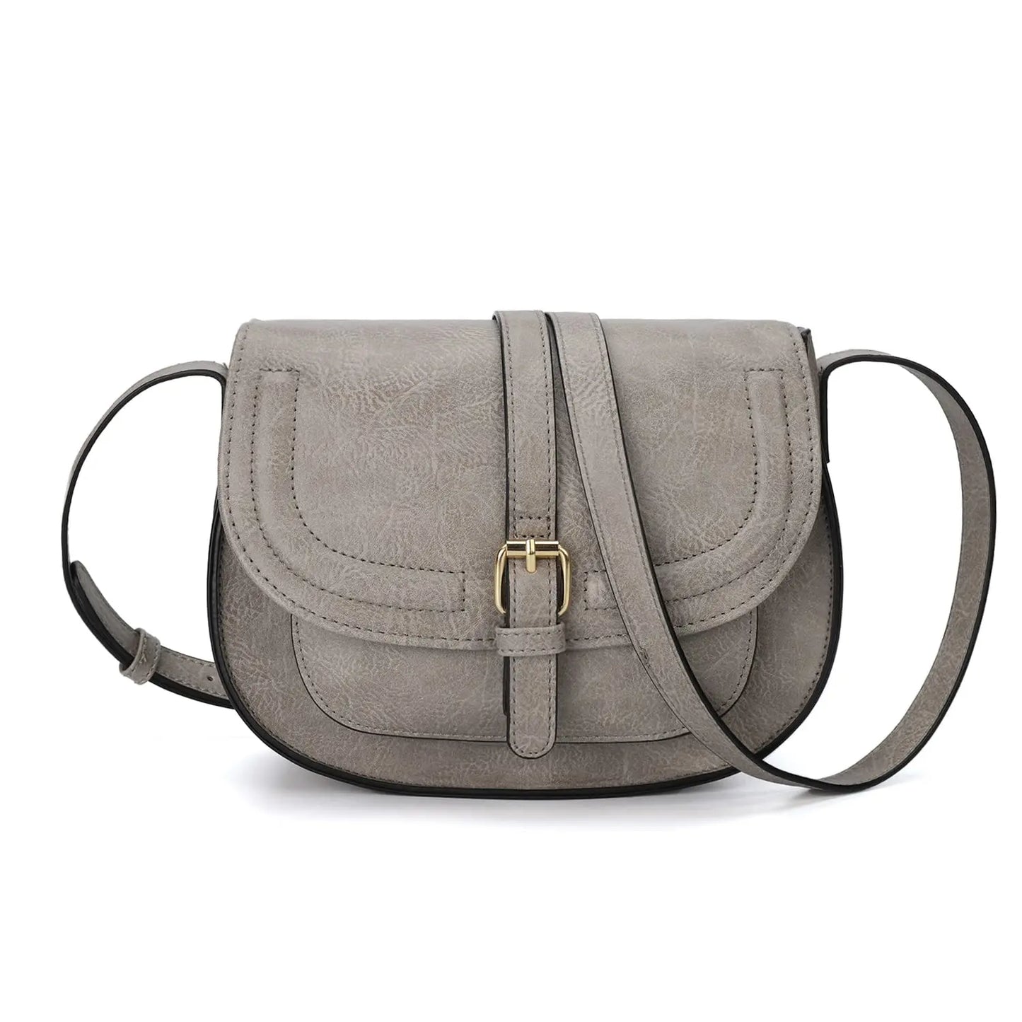 Small Vegan Leather Crossbody Bag | Vintage Lady Satchel Luxegan