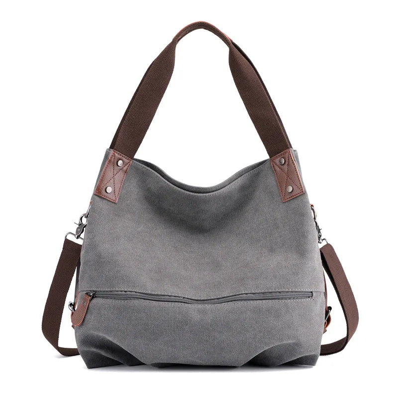 Canvas Square Shoulder Bag | Soft Versatile Spring/Summer Messenger Luxegan