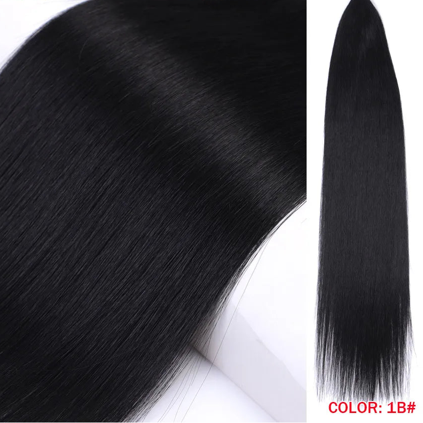 30-Inch Yaki Straight Synthetic Hair Bundles – 100g | Ombre & Linen Colors | High-Temp Fiber - view 14