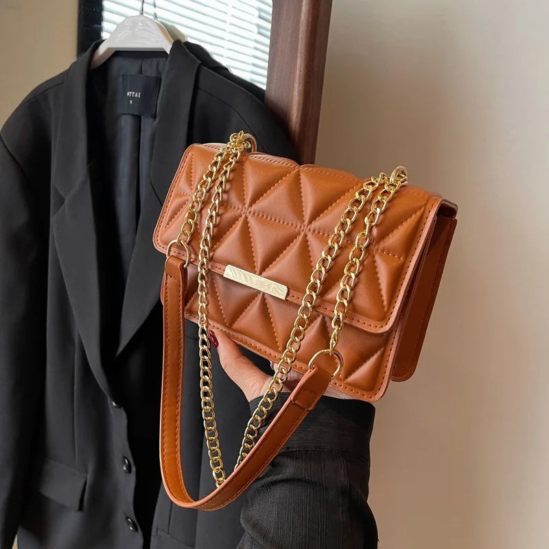 Rhombic Handbag | Casual Chain Shoulder & Crossbody Bag Luxegan