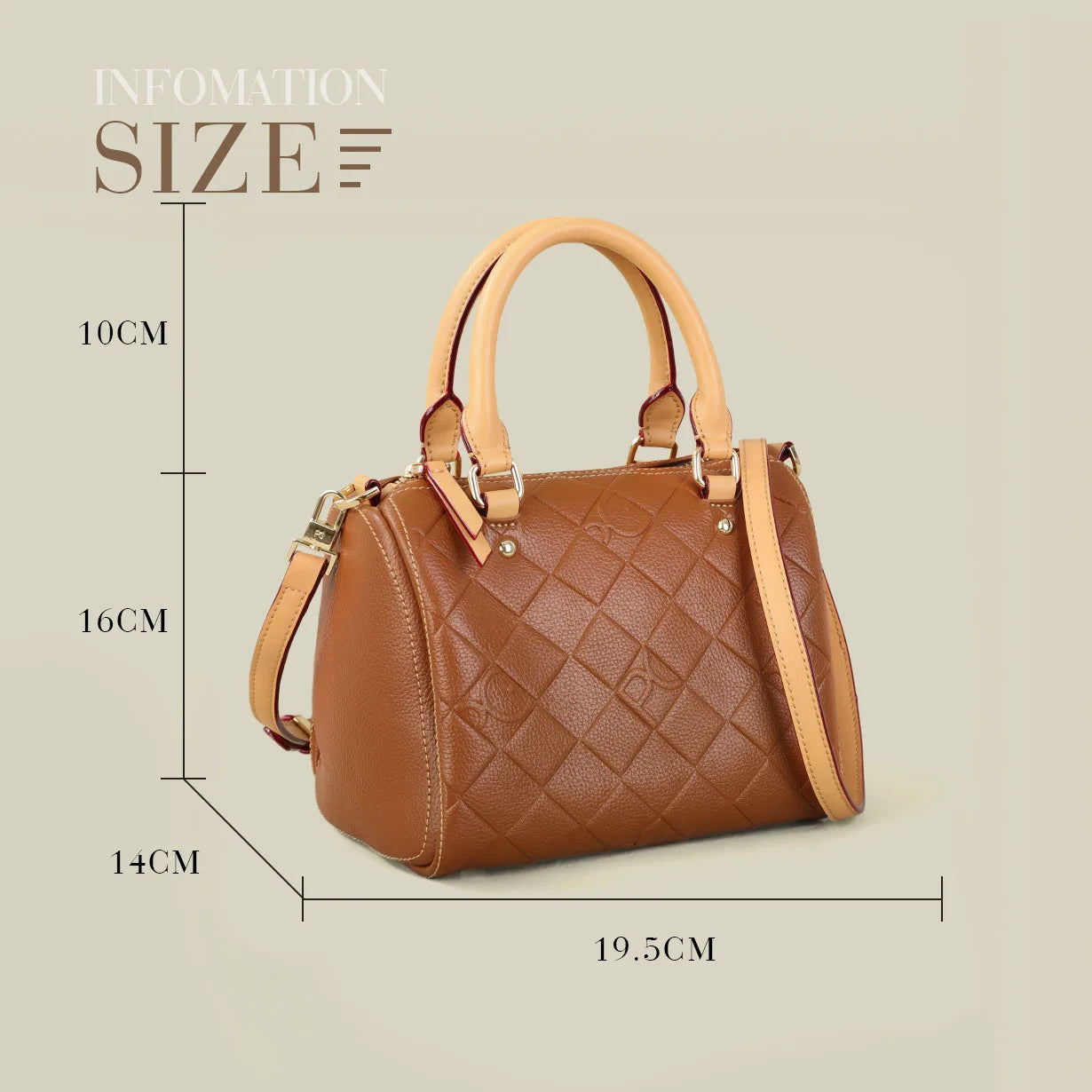 New Vintage Women's High-Capacity Handbag | Luxury Designer Bucket Bag | Classic Geometric PU Leather Shoulder & Messenger Bag (Model P3192) Luxegan