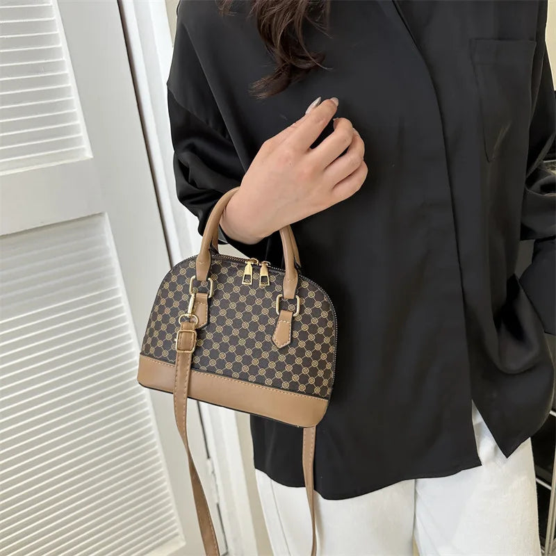 Small Plaid Shell Bag | Fashion Shoulder & Crossbody Purse Luxegan