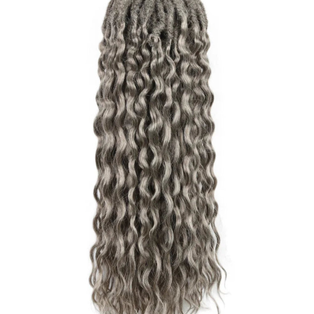 Synthetic Goddess Locs Crochet Braids Hair Extension – 18 Inch Pre-Looped Bohemian Deep Wave Curly - view 6
