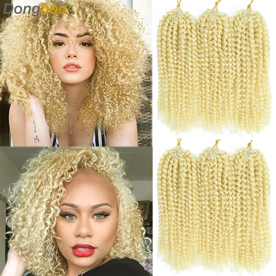 Marlybob Jerry Curl Crochet Hair | 8–12 Inch Curly Braids