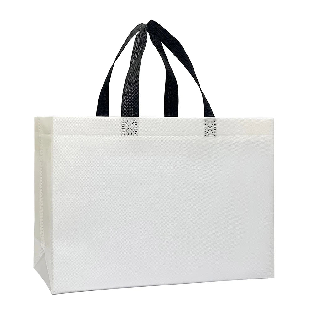 Foldable Eco Shopping Bag | Sophisticated "Large Capacity" Non-Woven Silhouette | Elegant "Reusable" Fabric Tote | "Dignified" Solid Grocery Cloth Bag for Radiant Versatile Styling Luxegan