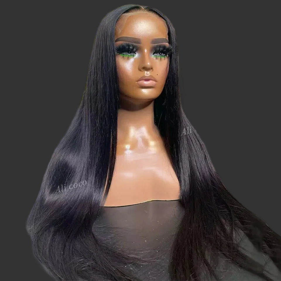 Dark Burgundy Straight HD Lace Wig | Sophisticated 180% Density 13x6 & 13x4 Frontal | Elegant "Brazilian Remy" Silhouette | "Dignified" Pre-Plucked Natural Hairline Human Hair for Radiant Versatile Styling Luxegan