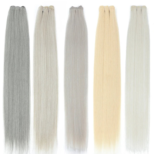 Bone Straight Synthetic Hair Extensions | Yaki Texture | 24–32 Inches