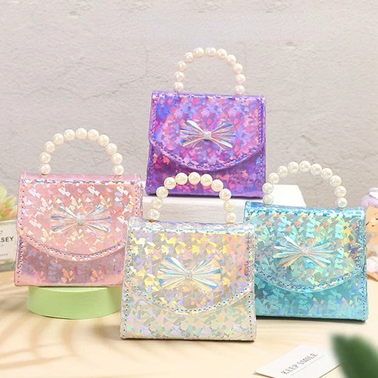Fashion Children's Mini Box Handbag | Trendy Girls' Birthday & Festival Present | Structured PU Leather Shoulder Messenger Bag | Cute Kids' Keys & Coin Purse Luxegan