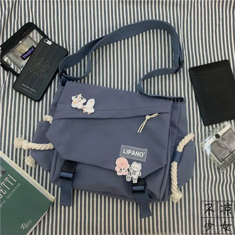Canvas Diagonal Cross Bag | Youth Fashion Casual Shoulder Bag & Messenger Bag Luxegan