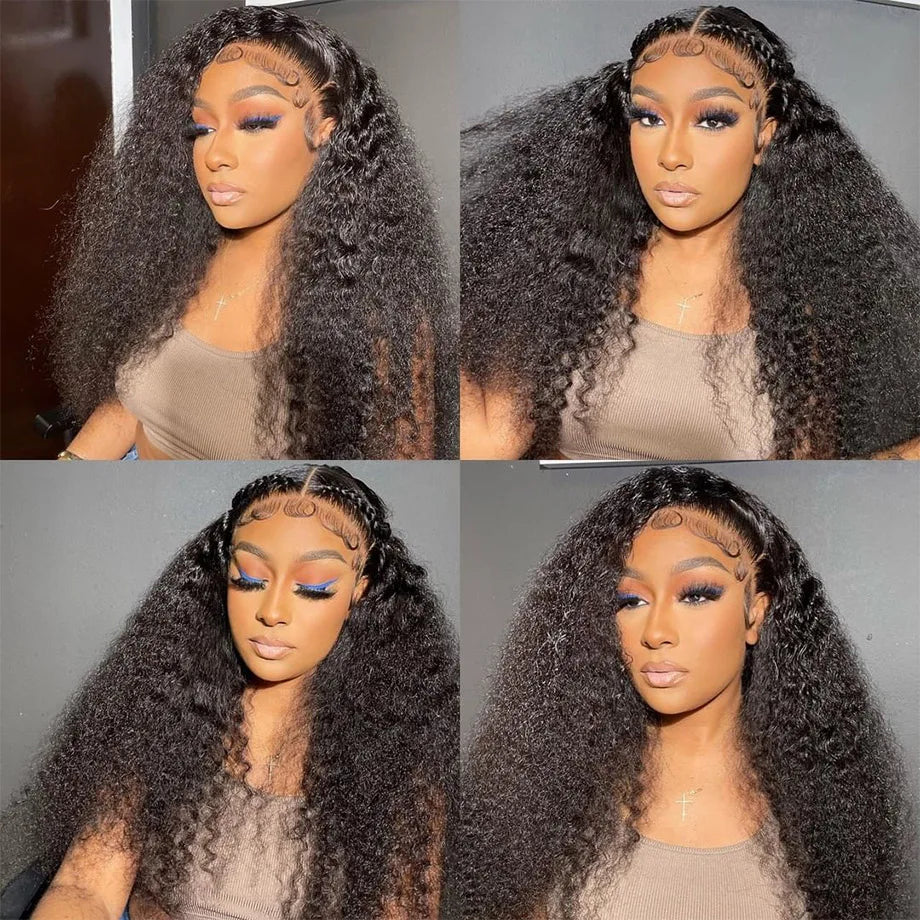 Brazilian Water Wave HD Lace Frontal Wig | Sophisticated 13x6 Human Hair Deep Wave Silhouette | Elegant "13x4 Lace Frontal" Closure | "Dignified" Remy Hair for Radiant Versatile Styling Luxegan