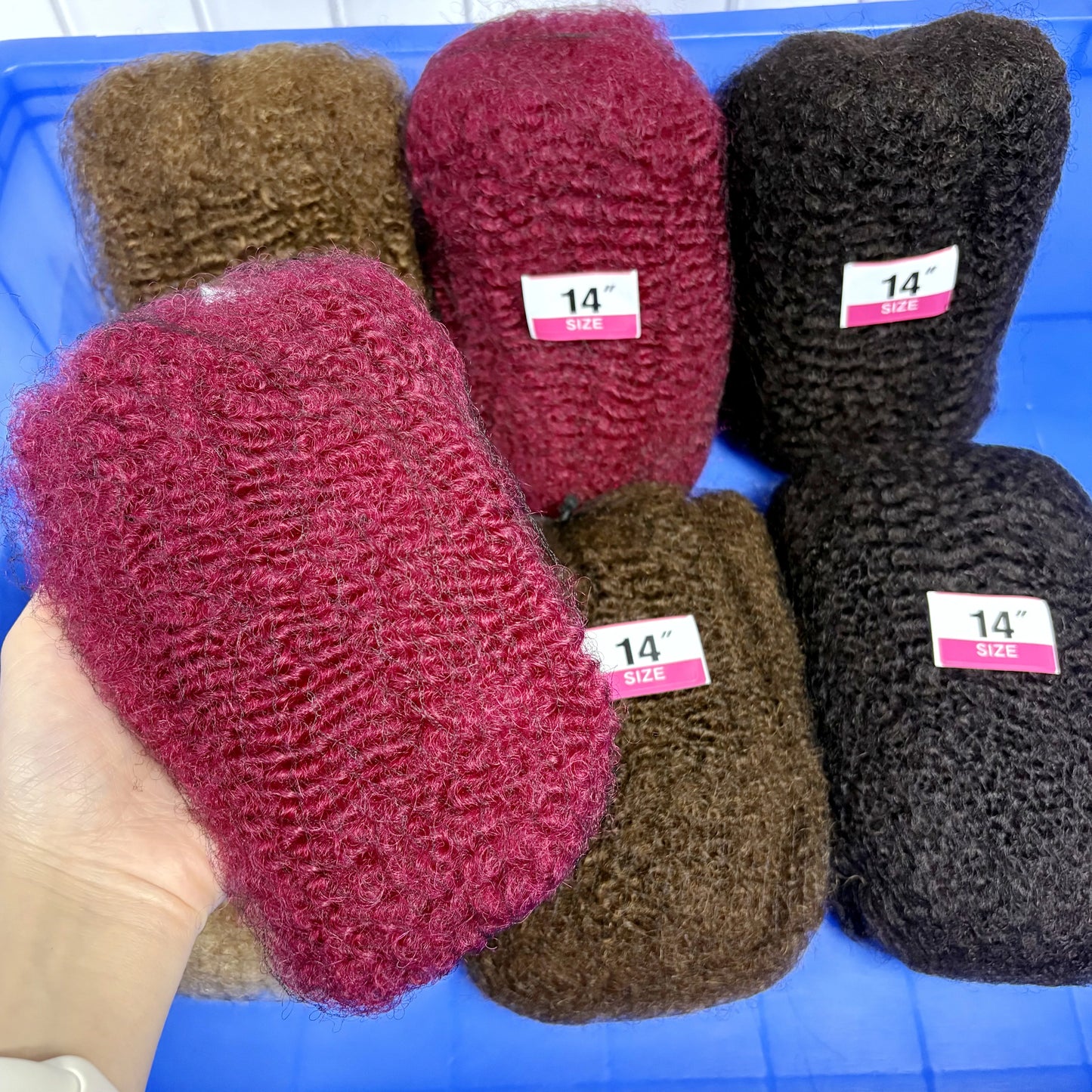 4C Afro Kinky Human Hair Bulk | Locs, Twists & Braids Extensions | 10-18in