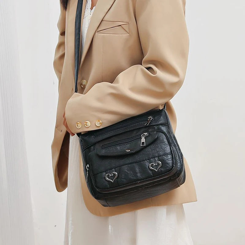 Neutral Style Rectangular Bag for Men and Women | Wide Capacity Casual Fashionable Single Shoulder Bag for Traveling Luxegan