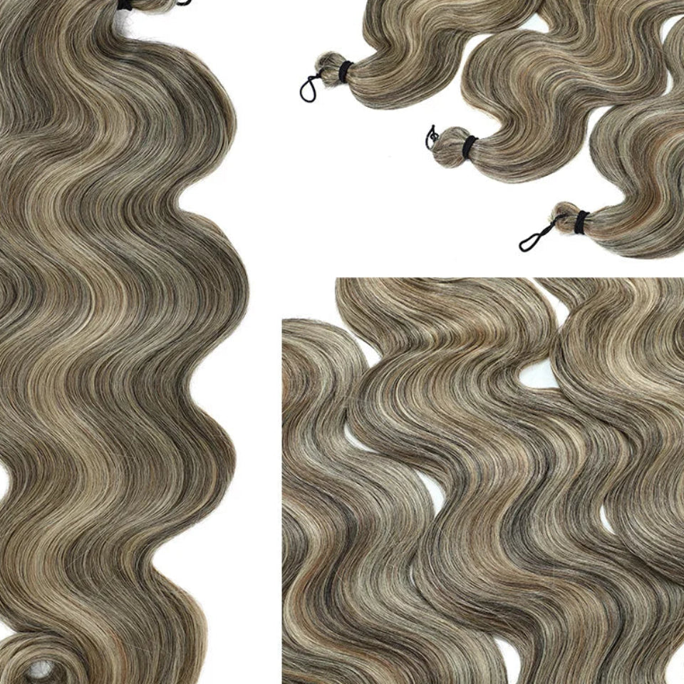 26 Inch Synthetic Loose Deep Wave Crochet Hair | 300g 3-Piece Braiding Extensions Luxegan
