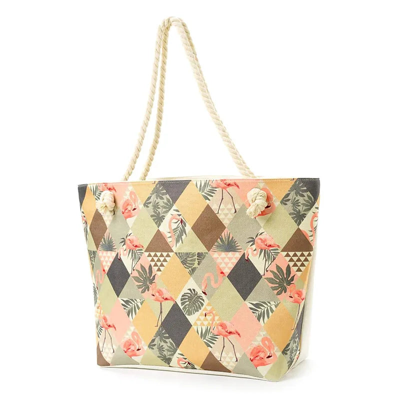 Women's Shoulder Bag | Casual Canvas Printing & Beach Style Handbag Luxegan
